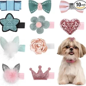 10 PASADORES PARA EL PELO PERRO MINI TOY