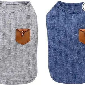 2 CAMISETAS MINIMALISTAS PARA PERROS MINI