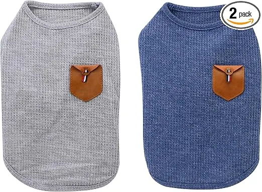 2 CAMISETAS MINIMALISTAS PARA PERROS MINI