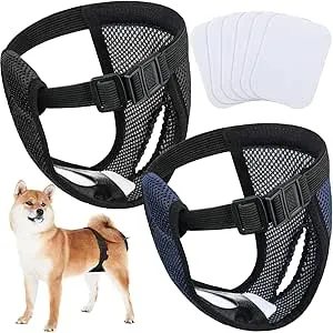 2 Paquetes Pantalones Pañales para Perros con 6 To
