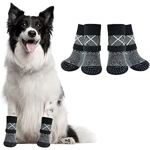2 Pares Calcetines Antideslizantes Perros, Protect