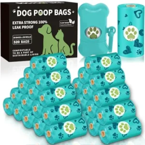 26 ROLLOS BOLSAS HIGIÉNICAS PERRO MINI CON DISPENSADOR