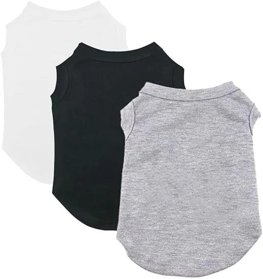 3 CAMISETAS DE VERANO PARA PERROS PEQUEÑOS XS