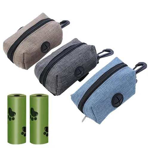 3 DISPENSADORES BOLSAS CACA PERRO MÁS 3 ROLLOS DE BOLSAS