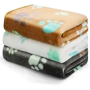 3 Piezas de Paquete Mantas para Perros Gatos Masco