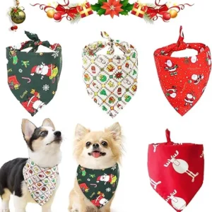 4 BANDANAS NAVIDAD MASCOTAS XS