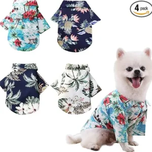 4 CAMISAS PARA PERROS PEQUEÑOS