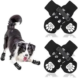 4 Piezas Calcetines Antideslizantes para Perros In
