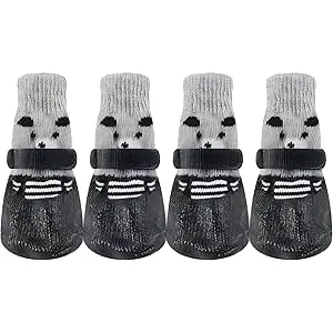 4 calcetines antideslizantes para perros, protecto