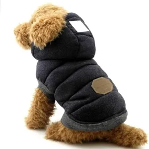 ABRIGO CON CAPUCHA PARA PERROS PEQUEÑOS