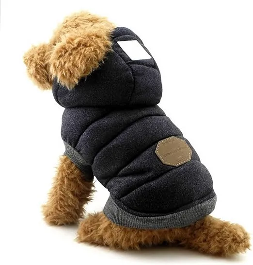 ABRIGO CON CAPUCHA PARA PERROS PEQUEÑOS