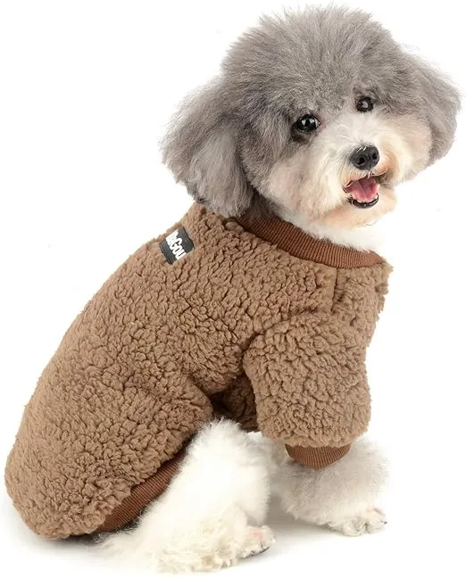 ABRIGO DE FORRO POLAR PARA CACHORROS Y CHIHUAHUAS