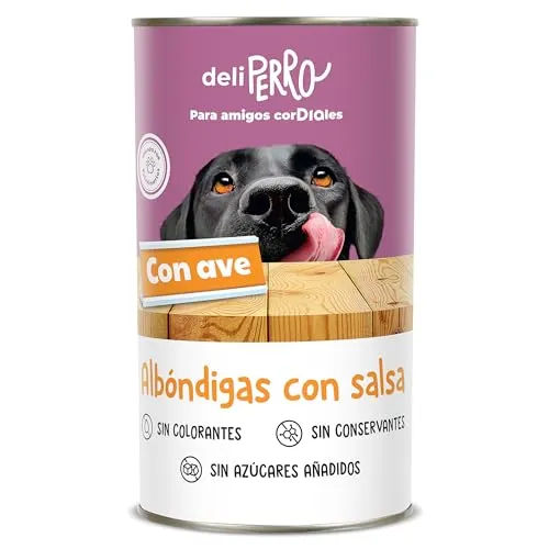 ALBÓNDIGAS CON SALSA PARA PERROS