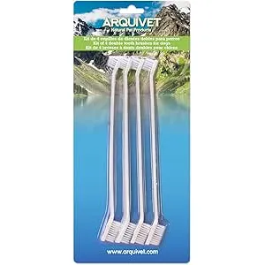 ARQUIVET Set dental para perros con 4 cepillos dob