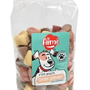 Aimé - Galletas para Perros Enriquecidas con Vitaminas A, D3, y E - Chuches para Perros Sin Conservantes - Packs de 500g