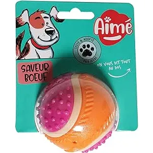 Aimé - Pelota Perro 5 en 1 Ternera 6cm - Juguetes