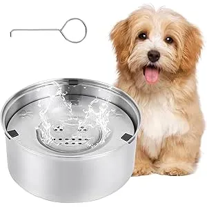 Amexo Bebedero Antigoteo para Perro, Cuenco de Agu