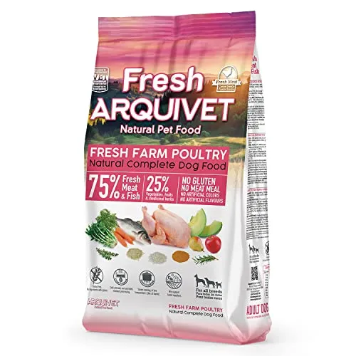 Arquivet Fresh Farm Poultry - 2,5 Kg - Alimento Completo para Perros - Carne y Pescado Frescos