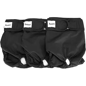 Avont 3 Packs - Pañales Lavables para Perras, Reut
