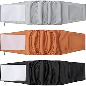 Avont 3 Piezas Pañales para Perro Macho Lavable Ru
