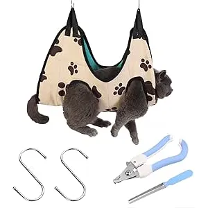 BDSHUNBF Hamaca de Aseo para Mascotas, Kit de Acce