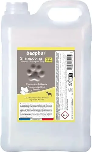 BEAPHAR – Champú Premium desenredante para Perros de Pelo Largo – 3L