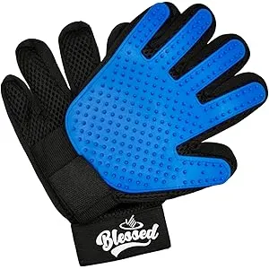 BLESSED Guantes de aseo para mascotas, guantes par