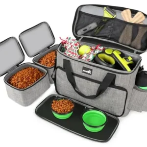 BOLSA DE COMIDA MÁS 2 CUENCOS VIAJE PERROS