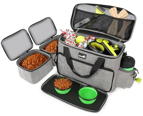 BOLSA DE COMIDA MÁS 2 CUENCOS VIAJE PERROS