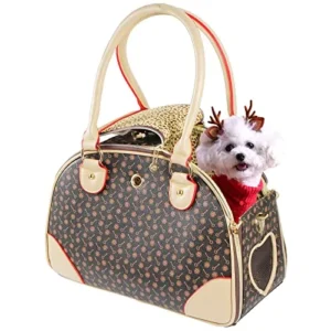 BOLSO DE MANO PARA PERROS DE PIEL SINTÉTICA