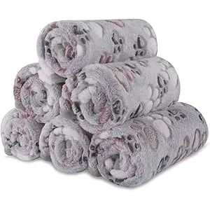 BVAGSS 6 x Pequeñas Manta para Perros Gatos, Manta