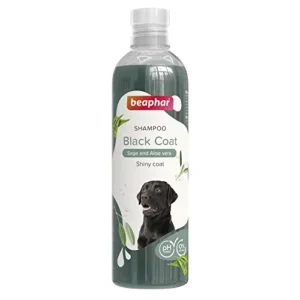 Beaphar Champú Perros Pelo Negro 250ml – Extractos Naturales de Aloe Vera y Salvia