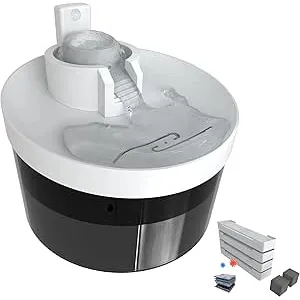 Beoankit 2.5L Fuente para Gatos y Perros Pequeños