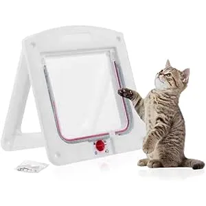 Bieiyhe Puerta para Mascotas Gatera Puerta para Ga