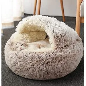 BoruisX - Comoda cama para mascotas con pelo de fe