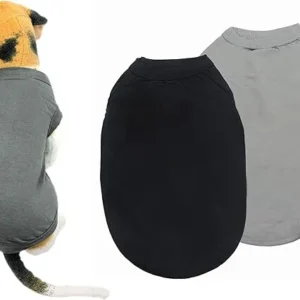 CAMISETAS DE ALGODÓN 2 PIEZAS - GRIS Y NEGRO