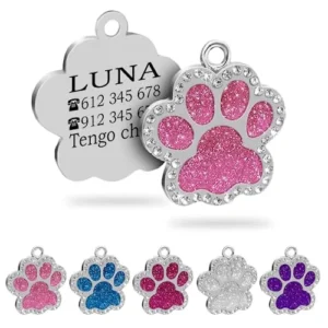CHAPA IDENTIFICATIVA FORMA PATA PERRO