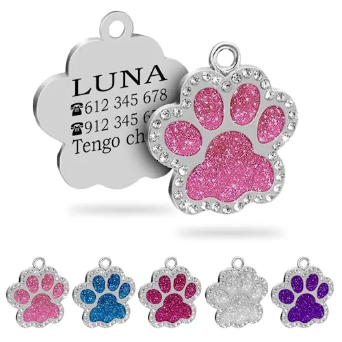 CHAPA IDENTIFICATIVA FORMA PATA PERRO