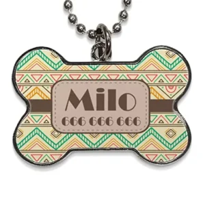 CHAPA PERRO METÁLICA FORMA HUESO