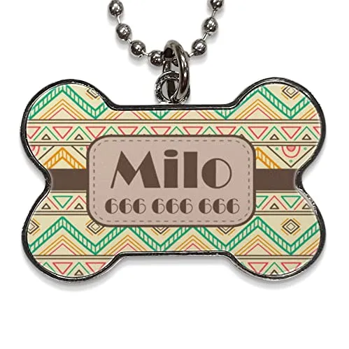 CHAPA PERRO METÁLICA FORMA HUESO
