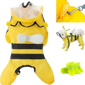 CHUBASQUERO IMPERMEABLE CON TIRAS REFLECTANTES PERROS MINI TOY