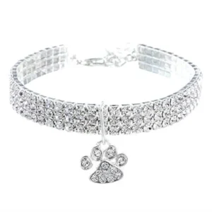 COLLAR AJUSTABLE DE CRISTAL PARA MASCOTAS