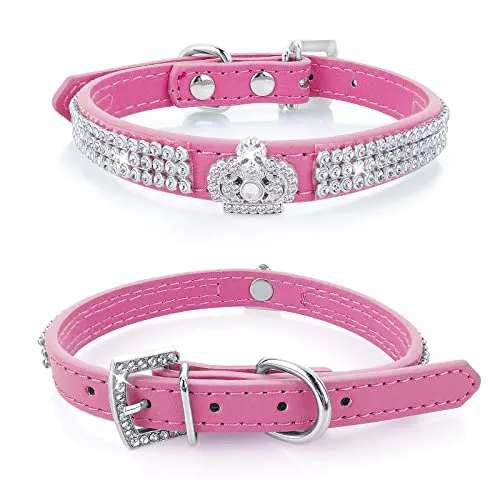 COLLAR CON CRISTALES PERROS EXTRA PEQUEÑOS Y GATOS