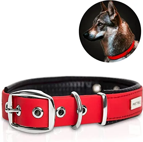 COLLAR DE CUERO AJUSTABLE A PERROS DE RAZAS PEQUEÑAS