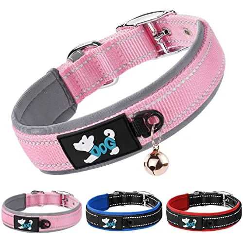 COLLAR NYLON REFLECTANTE PERROS TALLA S