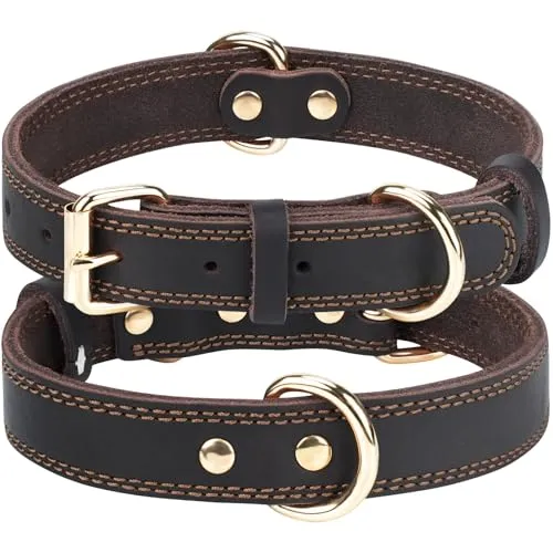 COLLAR PERRO CUERO TALLA S