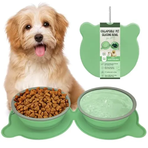 COMEDERO DE VIAJE 2 EN 1 PARA PERRITOS PEQUEÑOS
