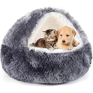 Cama mullida para perro en forma de concha Cama pa