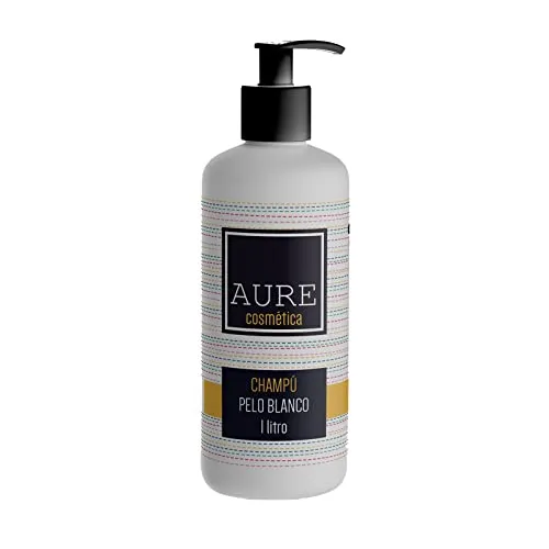 Champú Para Mascotas con Pelo Blanco - 1 Litro - Aure