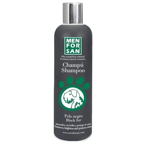 Champú Perros Pelo Negro MENFORSAN - 300ml Champú para Pelajes Negros y Oscuros
